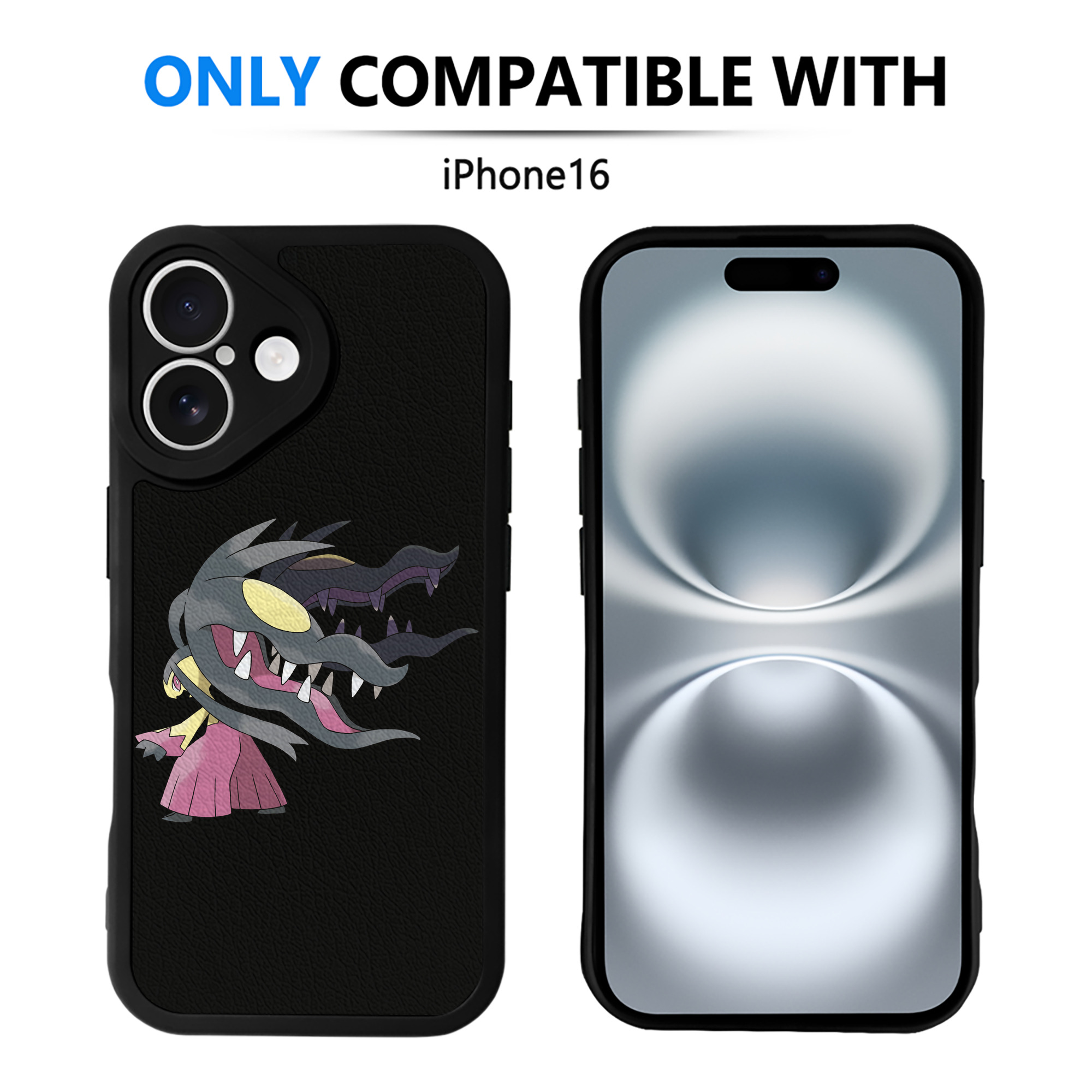 （画像用） ポケットモンスター Pokémon 【iPhone 16シリーズ対応】シリコンスマホケース（レザー調） 材質：シリコン